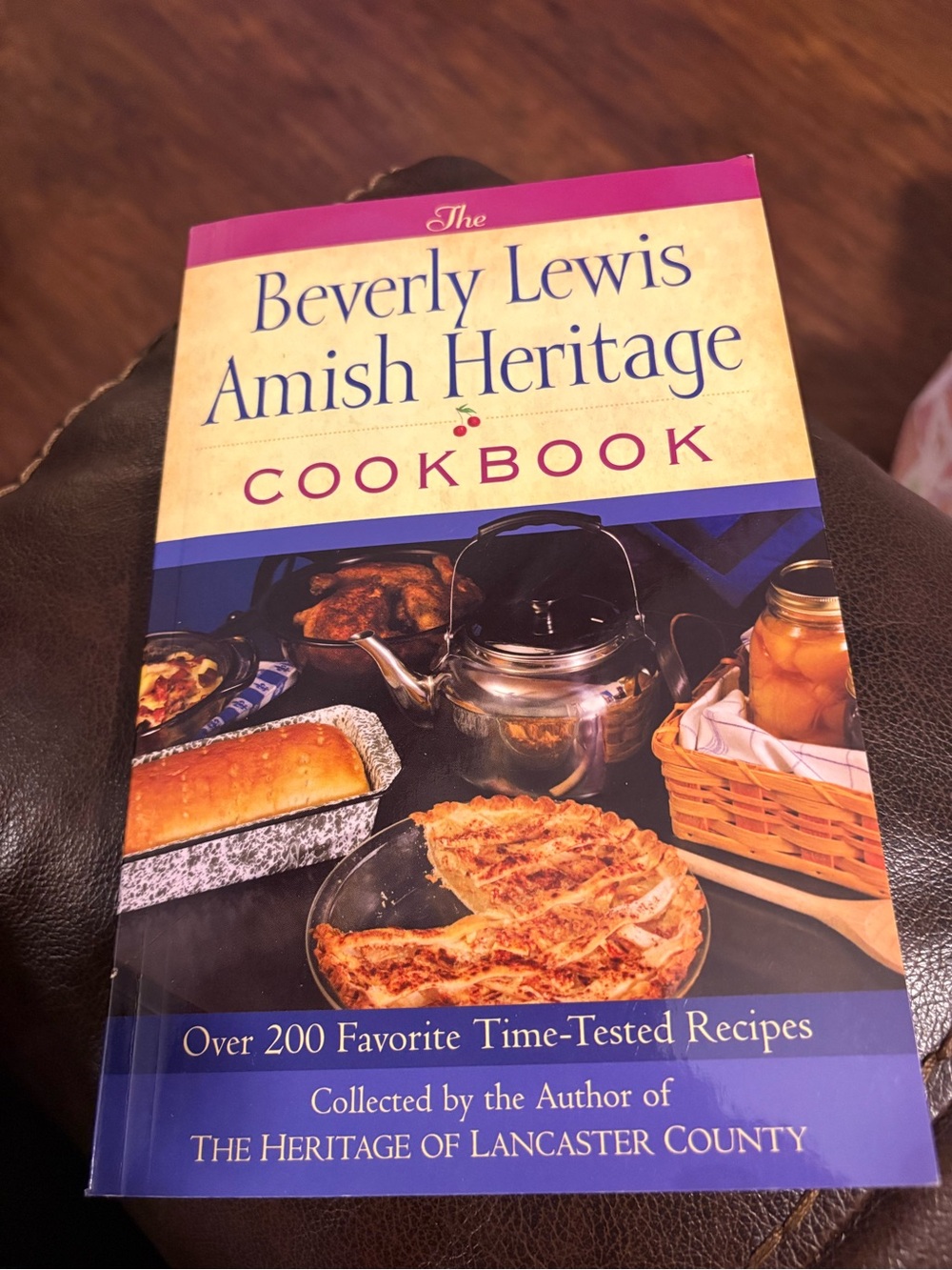 Amish Heritage Cookbook - Blue and Purple Cover